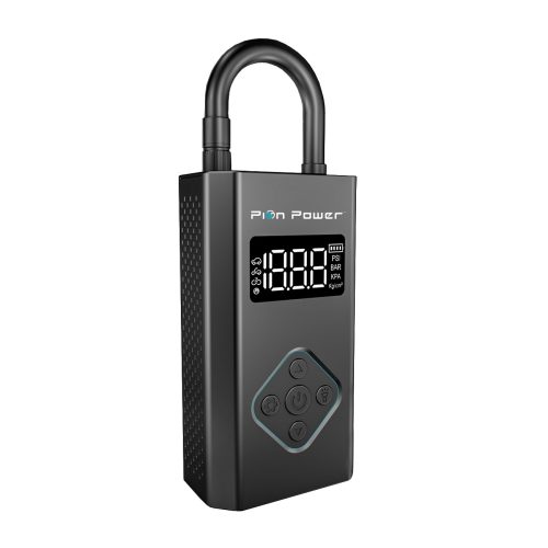 Pion Power M18 Portable Air Lock: Compact cordless compressor with 150 psi max, 4 preset modes, LCD display, and 5000mAh power bank. Includes LED light with SOS mode and safety auto-stop.