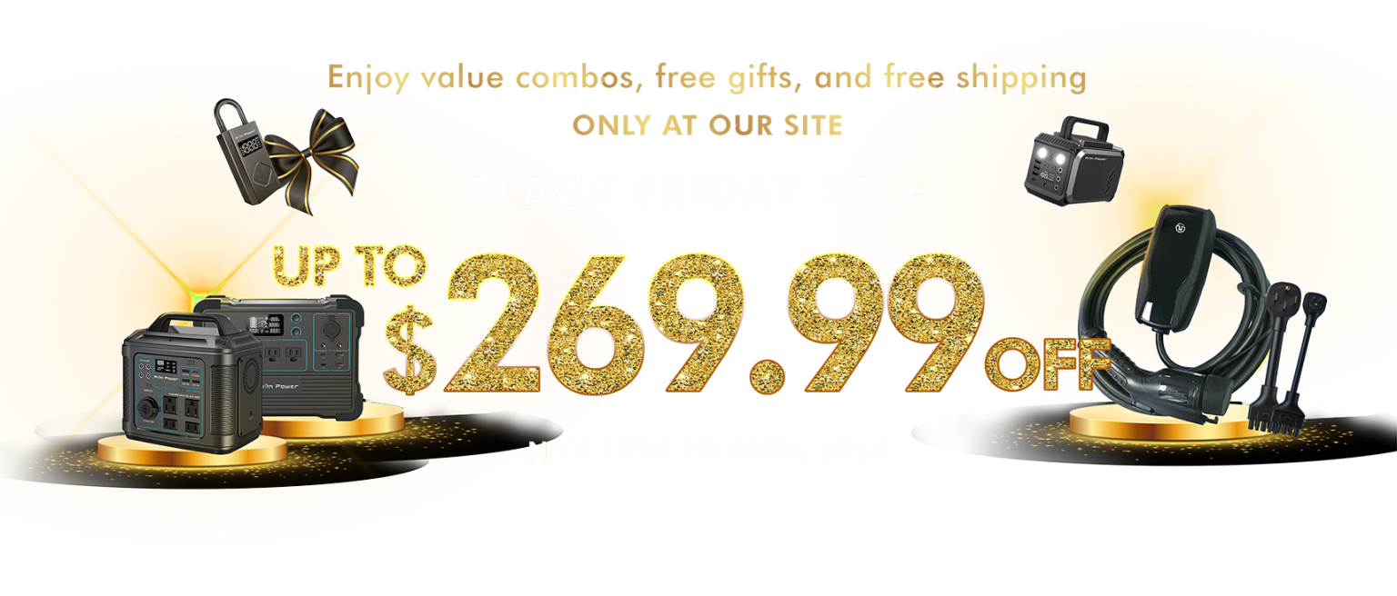 Black Friday sale banner featuring a prominent sale sign, highlighting exclusive benefits and discounts until November 30th