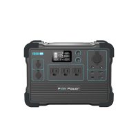 Pion Power E600 LFP Power Station: 1200W, 614Wh LiFePO4 battery. Charges mini fridge (7 hours), laptops (10x), phones (30x). 11 ports, fast solar charging, durable and safe for indoor/outdoor use.