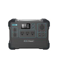 Pion Power E600 LFP Power Station: 1200W, 614Wh LiFePO4 battery. Charges mini fridge (7 hours), laptops (10x), phones (30x). 11 ports, fast solar charging, durable and safe for indoor/outdoor use.